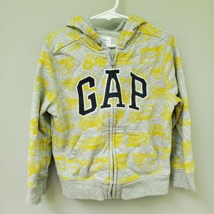 Baby Gap Grey Yellow Toddler hoodie size 5